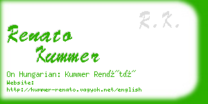 renato kummer business card
